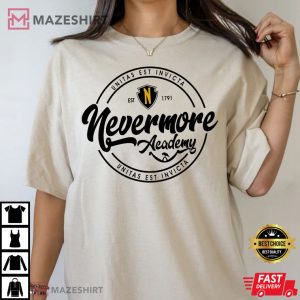 Nevermore Academy Addams Family Movie T Shirt 1