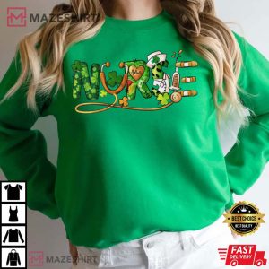Nurse St. Patricks Day Shirt Lucky Nurse T Shirt 4
