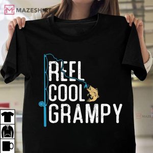 Reel Cool Grampy Funny Fishing Gift T Shirt 1