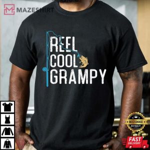 Reel Cool Grampy Funny Fishing Gift T Shirt 3