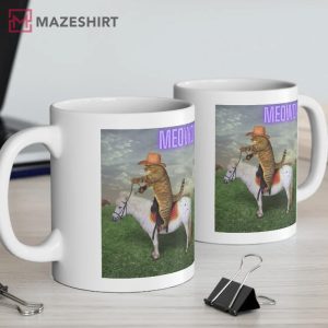 Funny Cat Mug Meowdy Meme Mug Cat Puns Mug 4