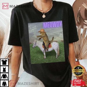 Meowdy Cat Cowboy Shirt Meowdy Meme T Shirt 1