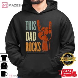This Dad Rocks, Rock And Roll Music For Father Day T-Shirt