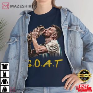 Lionel Messi GOAT Gift For Fan T Shirt 2