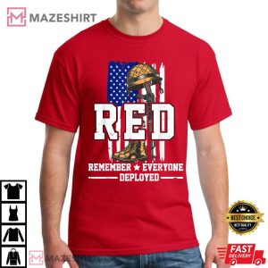R.E.D. Remember Everyone Deployed T Shirt 2