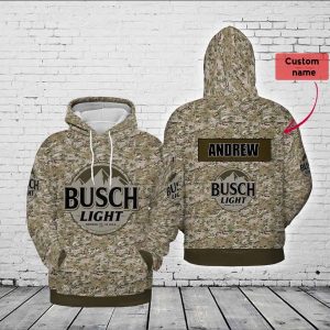 Busch Light Camo Personalized Father’s Day Gift 3D Hoodie