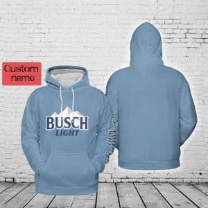 Busch Light Custom Name On The Sleeve 3D Hoodie
