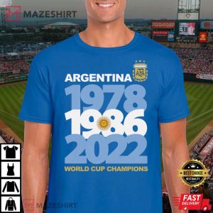 Argentina Football Among World Cup Seasons T shirt 1
