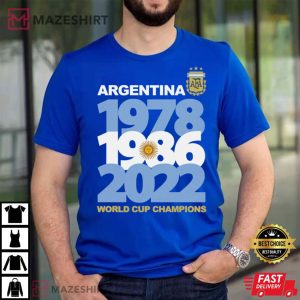 Argentina Football Among World Cup Seasons T shirt 2