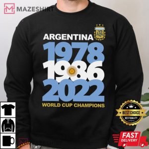 Argentina Football Among World Cup Seasons T shirt 4