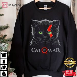 Cat Of War Video Game T shirt 2
