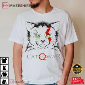 Cat Of War Video Game T shirt 4