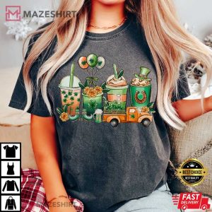 Coffee Lover St Patricks Day Comfort Colors T shirt 1