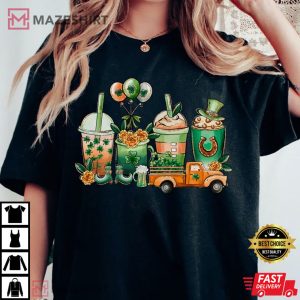 Coffee Lover St Patricks Day Comfort Colors T shirt 3