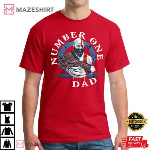 God Of War Ragnarok Kratos Number One Dad T Shirt 3
