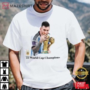 Lionel Messi World Cup 2022 Football Champion T shirt 1