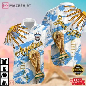 Argentina Football World Cup 2022 Hawaiian T-Shirt