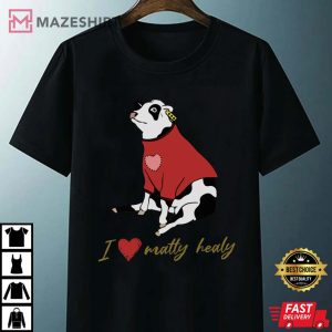 I Love Matty Healy The 1975 Style Cow T Shirt 2