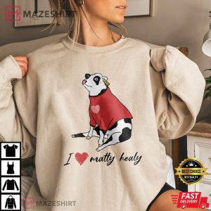 I Love Matty Healy The 1975 Style Cow T Shirt 4