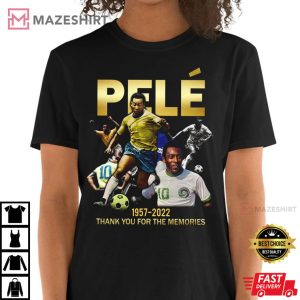 Pele Brasil Soccer RIP Pele 1940 2022 T Shirt 3