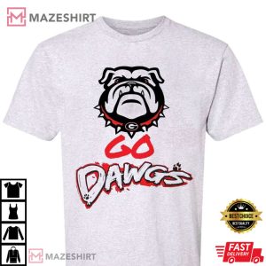 Georgia Go Dawgs 90s Football T Shirt Georgia Champs 2 1