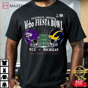Michigan Wolverines VS TCU College Football Playoff T Shirt 1