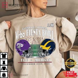 Michigan Wolverines VS TCU College Football Playoff T Shirt 4