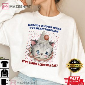 Nobody Knows What Ive Been Through Two Cute Tummy Aches T shirt 2