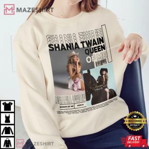 Shania Twain With Hot Album Queen Of Me T shirt 2