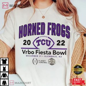 2022 TCU Football VS Michigan Fiesta Bowl Champions T shirt 1