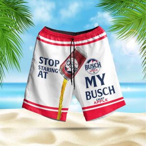 Stop Staring At My Busch Light Apple Beach Shorts