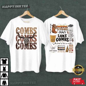 Luke Combs Crazy Bullhead Country Music T-Shirt