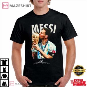 World Cup Champion 2022 Lionel Messi Kiss Cup T-Shirt