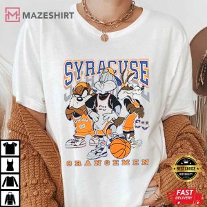NCAA Syracuse Orangemen Looney Tunes T Shirt 1