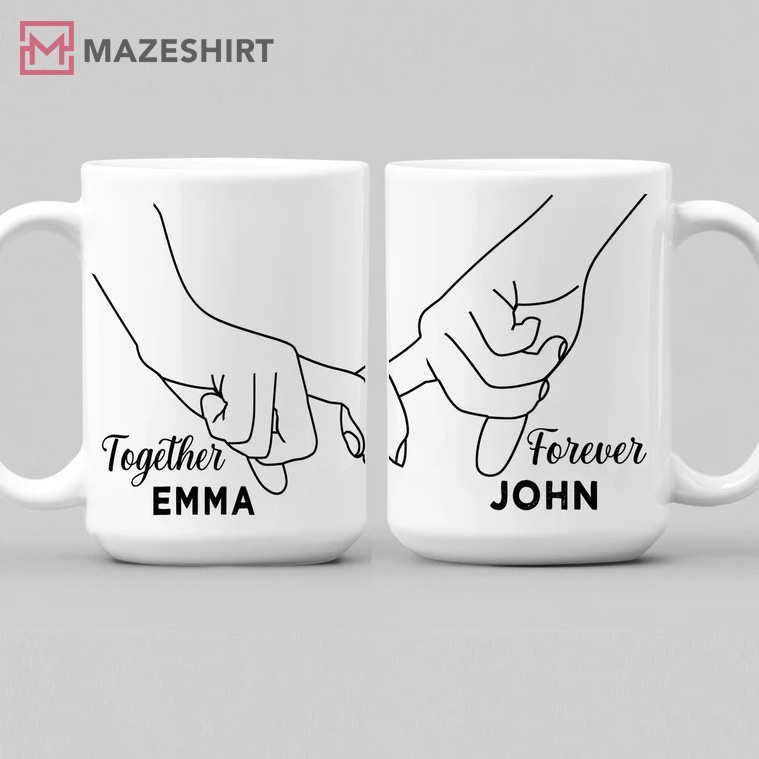 Valentines Day Customized Together And Forever Couples Coffee Mug