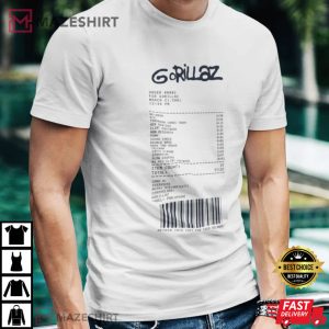 Gorillaz Tour T Shirt 3