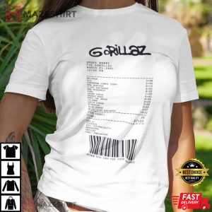 Gorillaz Tour T Shirt 4