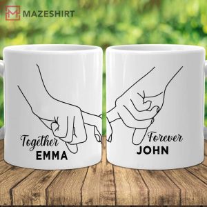 Valentines Day Customized Together And Forever Couples Coffee Mug 1