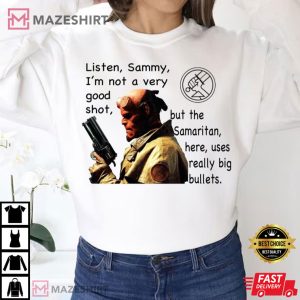 Hellboys Gun The Samaritan T Shirt 4