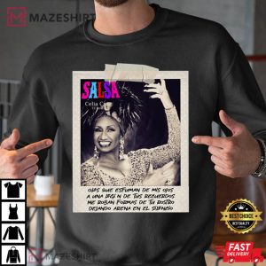 Salsa Celia Cruz Te Busco Photo Merch T Shirt 3