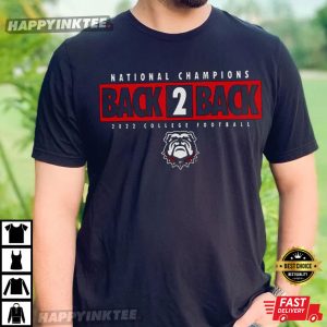 Georgia Bulldogs National Champions Back 2 Back 2021 2022 Championship T-Shirt