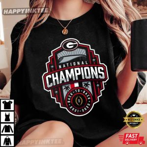 Georgia Bulldogs National Champions Back 2 Back 2021 2022 Championship T-Shirt