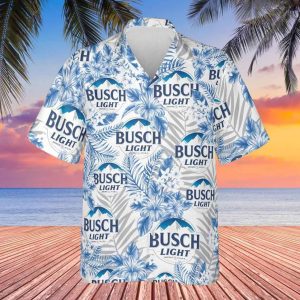 Busch Light Button Up Funny Party Hawaiian Shirt