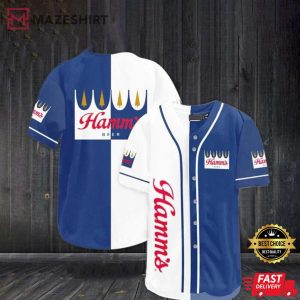 White Blue Hamm’s Baseball Jersey