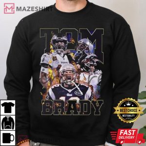 Tom Brady Vintage 90s Player For Tampa Bay Buccaneers T Shirt 4