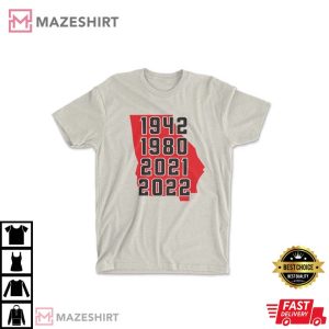 UGA Georgia National Champions Among Four Years T Shirt 1