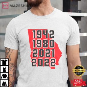 UGA Georgia National Champions Among Four Years T Shirt 3