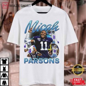 Micah Parsons Vintage 90s Player For Dallas Cowboys Football Team T Shirt 2