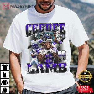 Ceedee Lamb Vintage 90s Of Dallas Cowboys T Shirt 3