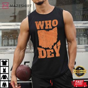 Who Dey Bengals Chant Cincinnati League American Football T Shirt 2